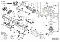 Bosch 3 601 GD0 600 Gws 17-150 S Angle Grinder / Eu Spare Parts